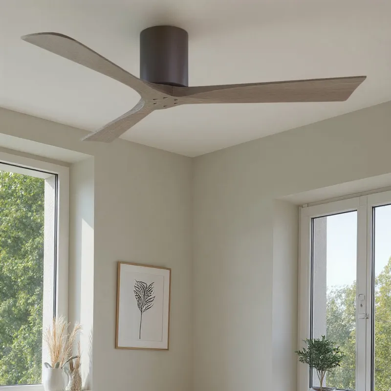UMC9272 New Traditional Indoor/Outdoor Ceiling Fan, 10" H x 52" W x 52" D, Textured Bronze Finish, Aerwyn Collection — Urban Ambiance LED Lighting Controls 30.2W 
