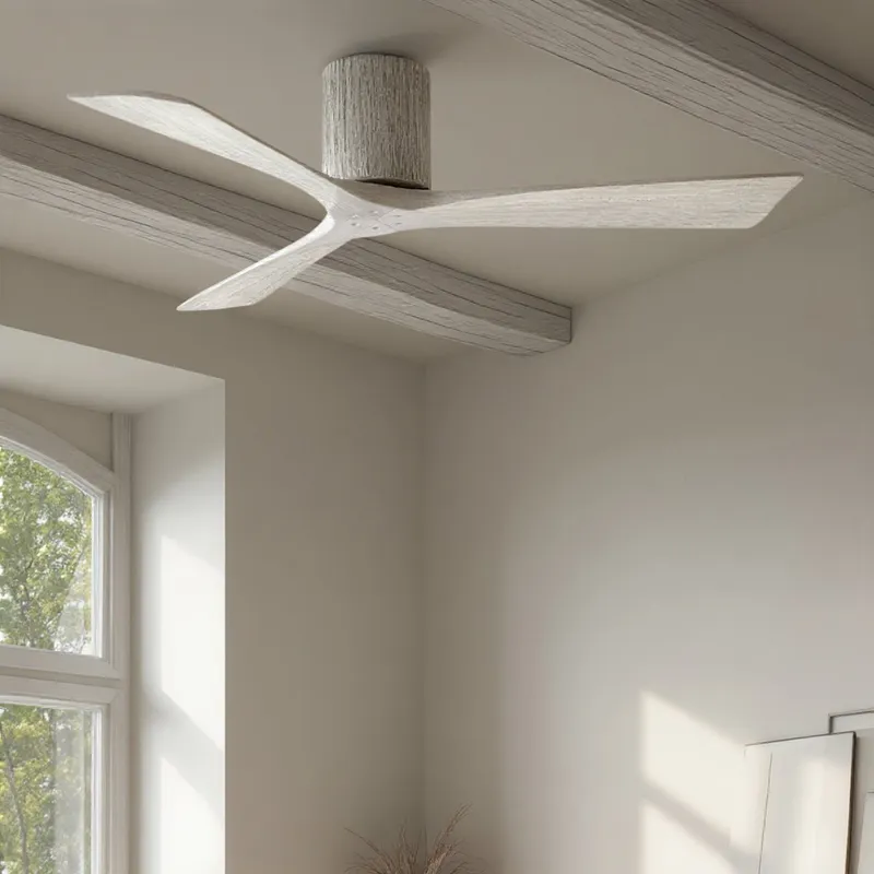 UMC9262 Natural Indoor/Outdoor Ceiling Fan, 10" H x 52" W x 52" D, Barn Wood Tone Finish, Aerwyn Collection — Urban Ambiance LED Lighting Controls 30.2W 