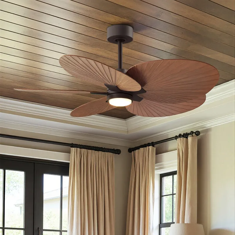 UMC9101 Farmhouse Indoor/Outdoor Ceiling Fan, 8" (Plus Downrod) H x 48" W x 48" D, Textured Bronze Finish, Pelmere Collection — Urban Ambiance LED Post Top Lights 35.0W 6500K