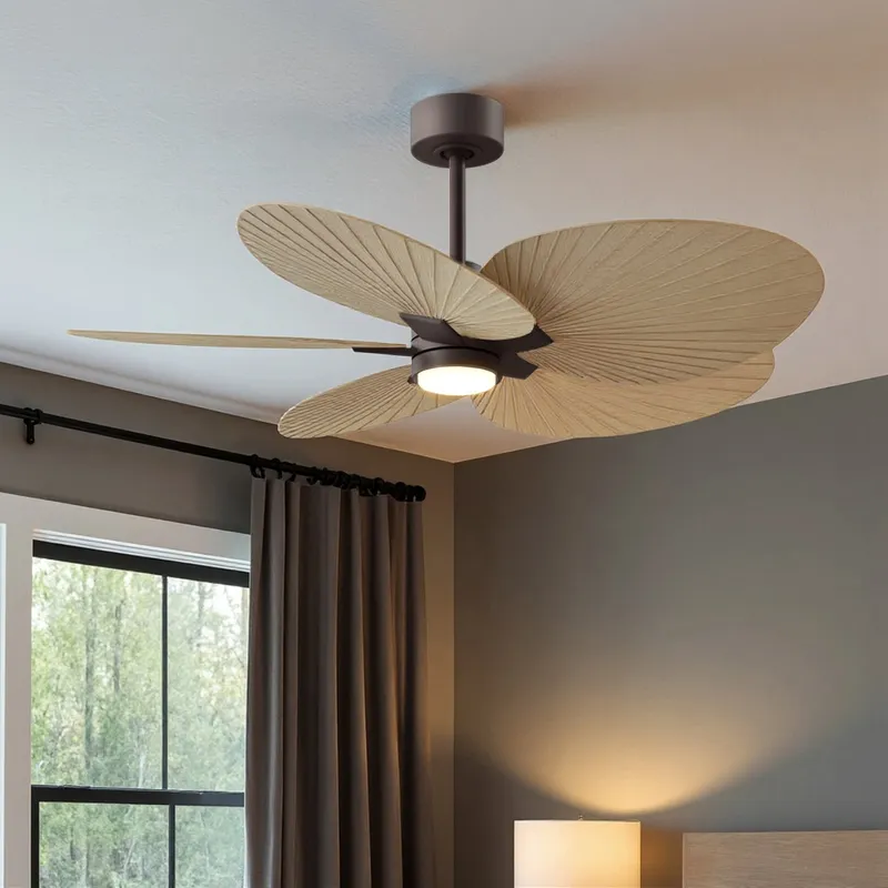 UMC9100 Modern Farmhouse Indoor/Outdoor Ceiling Fan, 8" (Plus Downrod) H x 48" W x 48" D, Textured Bronze Finish, Pelmere Collection — Urban Ambiance LED Post Top Lights 35.0W 6500K