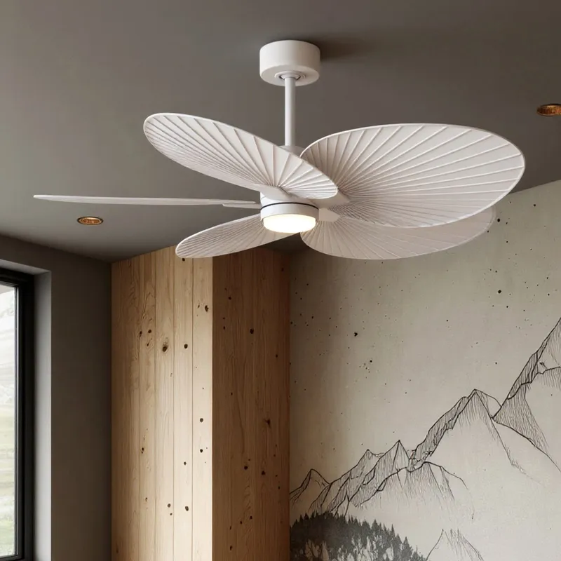UMC9098 Modern Farmhouse Indoor/Outdoor Ceiling Fan, 8" (Plus Downrod) H x 48" W x 48" D, Matte White Finish, Pelmere Collection — Urban Ambiance LED Post Top Lights 35.0W 6500K