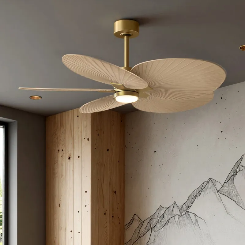 UMC9093 Casual Indoor/Outdoor Ceiling Fan, 8" (Plus Downrod) H x 48" W x 48" D, Brushed Brass Finish, Pelmere Collection — Urban Ambiance LED Post Top Lights 35.0W 6500K