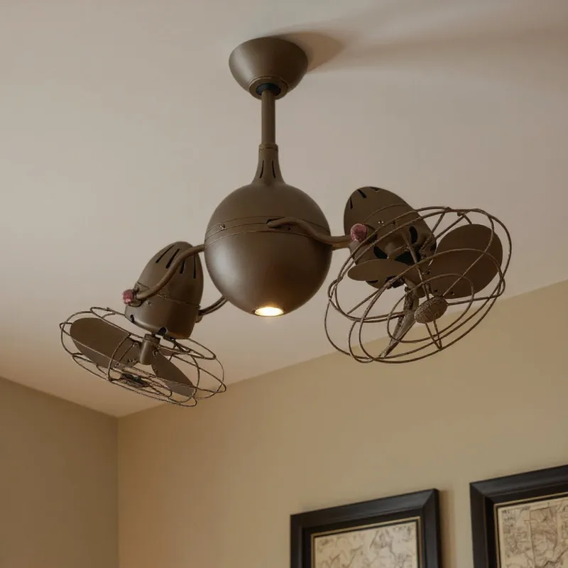 UMC9000 Craftsman Indoor/Outdoor Ceiling Fan, 16" (Plus Downrod) H x 37" W x 37" D, Textured Bronze Finish, Lunmere Collection — Urban Ambiance LED Post Top Lights 80.5W 2969K