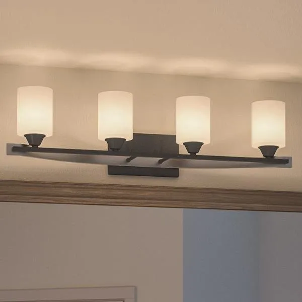 UHP2232  Mid-Century Modern Modern Bathroom Vanity Light, 7.875"H x 33"W, Charcoal Finish, Tampa Collection — Urban Ambiance LED Linear Lights  3000K
