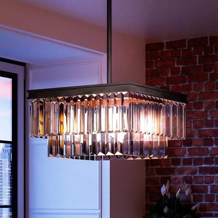 UHP2884 Cosmopolitan Chandelier, 11" x 20-1/8", Olde Bronze Finish, Lille Collection — Urban Ambiance LED Landscape Lights 8.0W 3000K