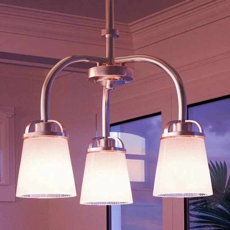 UHP2763 Transitional Chandelier, 16-1/8" x 20", Brushed Nickel Finish, Boise Collection — Urban Ambiance LED Landscape Lights 20.0W 3000K