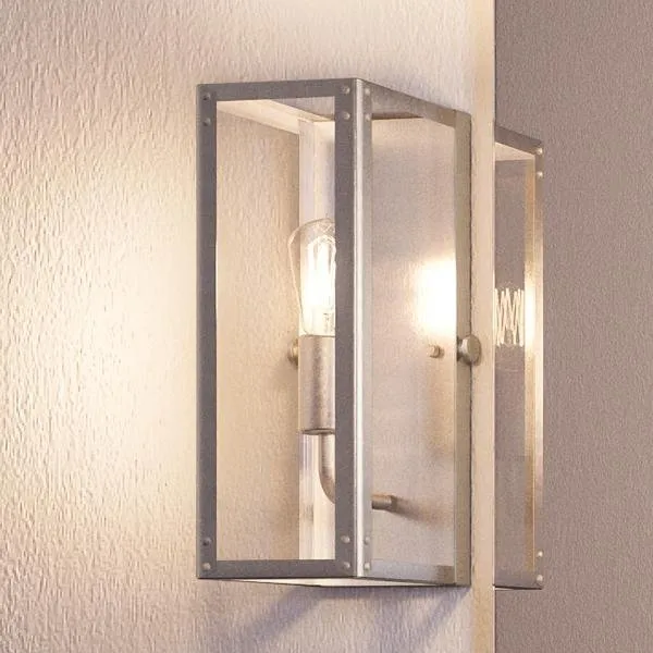 UHP2750 Luxe Industrial Electric Bath / Wall Light, 12"H x 5-1/4"W, Stainless Steel Finish, Messina Collection — Urban Ambiance LED Linear Lights  3000K
