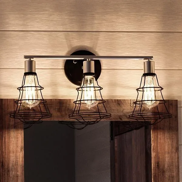 UHP2421 Vintage Bathroom Vanity Light, 11"H x 25.125"W, Charcoal Finish, Syracuse Collection — Urban Ambiance LED Linear Lights  3000K