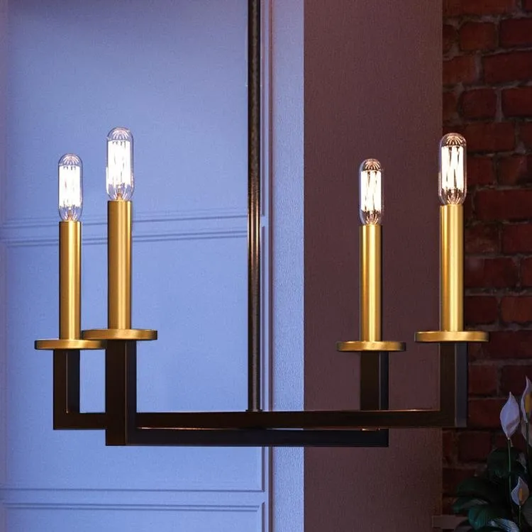 UHP2804 Modern Farmhouse Farmhouse Chandelier, 15-5/8" x 20", Charcoal Finish, Cordoba Collection — Urban Ambiance LED Landscape Lights 20.0W 3000K