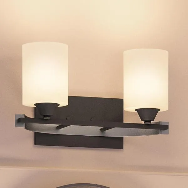 UHP2230  Mid-Century Modern Modern Bathroom Vanity Light, 7.875"H x 14.25"W, Charcoal Finish, Tampa Collection — Urban Ambiance LED Linear Lights  3000K