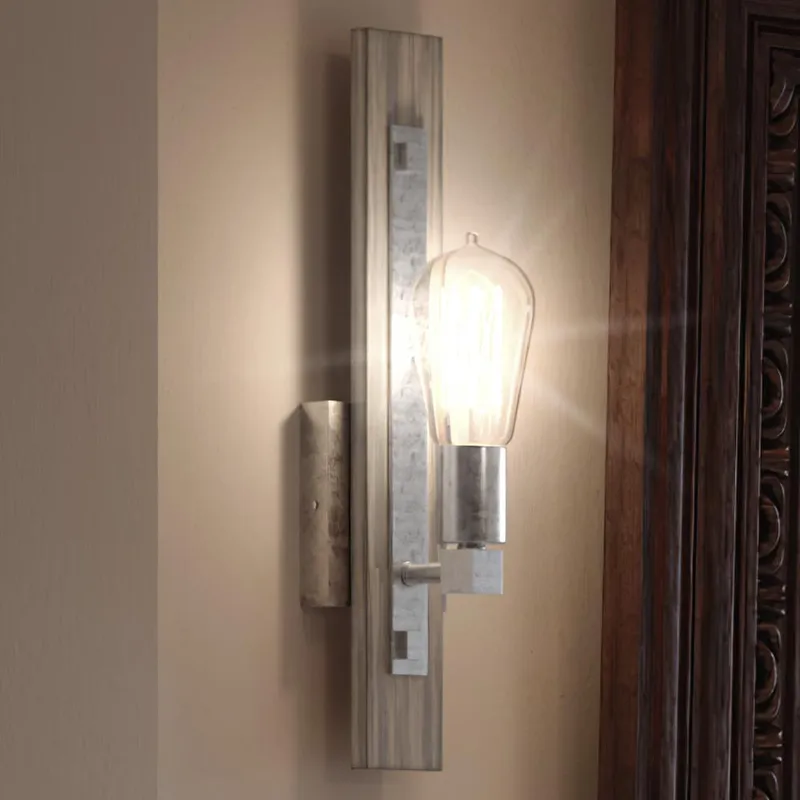 UHP3340 Urban Loft Wall Light, 16.75"H x 4.75"W, Galvanized Steel Finish, Southfield Collection — Urban Ambiance LED Wall Lights  3000K