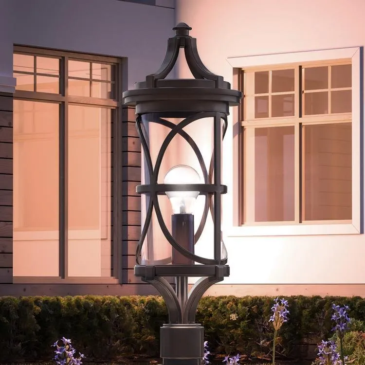 UHP1180 Rustic Outdoor Post / Pier Light, 26-1/2" x 9", Olde Bronze Finish, Brussels Collection — Urban Ambiance LED Linear Lights 9.0W 3000K