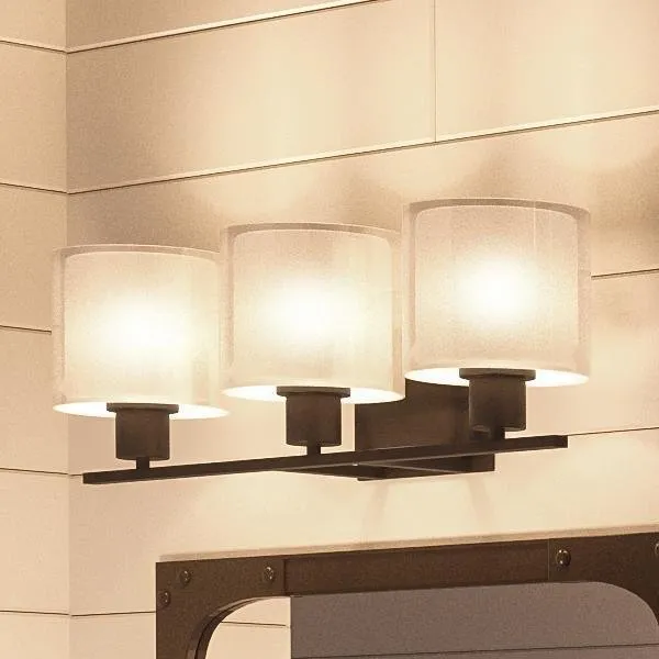 UHP2513 Cosmopolitan Bathroom Vanity Light, 7.375"H x 23.5"W, Olde Bronze Finish, Tacoma Collection — Urban Ambiance LED Linear Lights  3000K