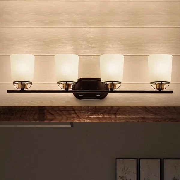 UHP2762 Transitional Bath Fixture, 8-1/8"H x 32-1/4"W, Olde Bronze Finish, Boise Collection — Urban Ambiance LED Linear Lights  3000K