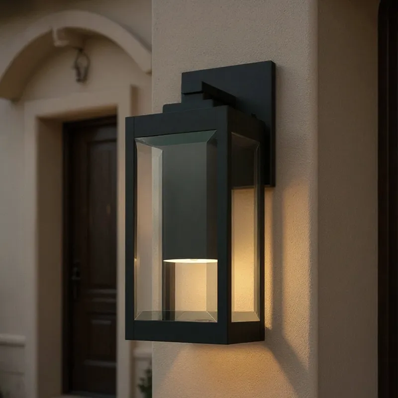 UQL10230 Modern Outdoor Wall Sconce, 14.25''H x 5.00''W x 6.50''Dep, Natural Black Finish, Quincy Collection — Urban Ambiance LED Linear Lights 15.0W 3000K