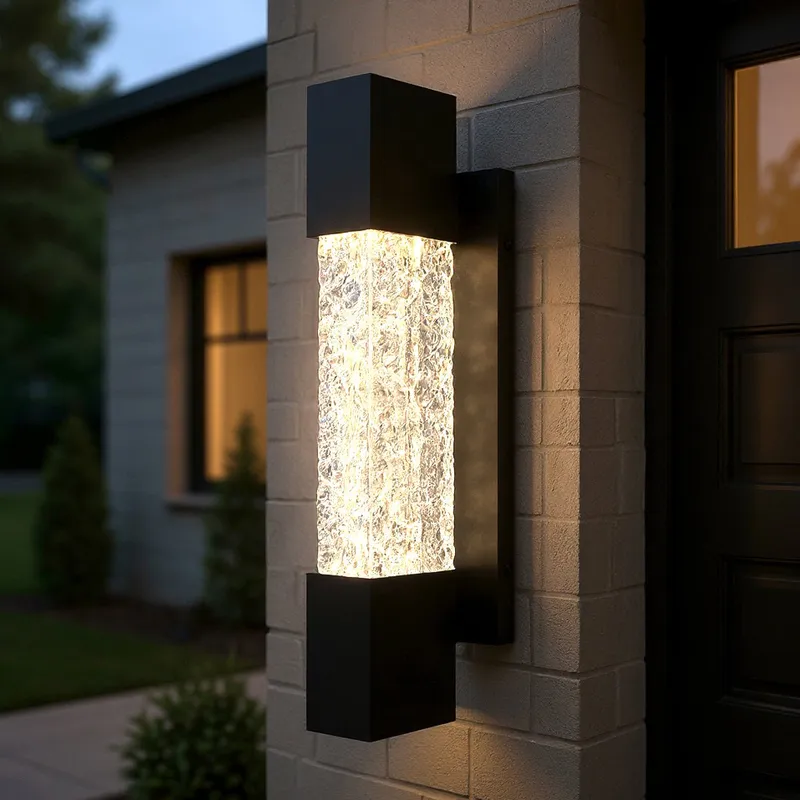UQL10220 Cosmopolitan Outdoor Wall Sconce, 16.00''H x 4.50''W x 4.25''Dep, Matte Black Finish, Keizer Collection, Marine-Grade Construction — Urban Ambiance LED Linear Lights 16.0W 3000K