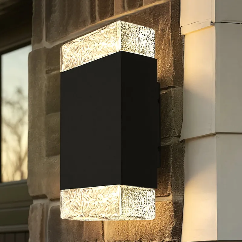 UQL10211 Modern Rustic Outdoor Wall Sconce, 14.00''H x 4.75''W x 5.50''Dep, Matte Black Finish, Monrovia Collection, Marine-Grade Construction — Urban Ambiance LED Linear Lights 16.0W 3000K