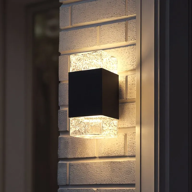 UQL10210 Modern Rustic Outdoor Wall Sconce, 10.00''H x 4.75''W x 5.50''Dep, Matte Black Finish, Monrovia Collection, Marine-Grade Construction — Urban Ambiance LED Linear Lights 16.0W 3000K