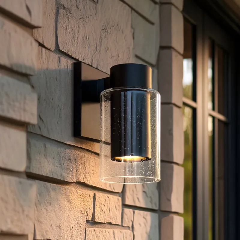 UQL10200 Cosmopolitan Outdoor Wall Sconce, 10.00''H x 4.75''W x 6.25''Dep, Matte Black Finish, Greenfield Collection — Urban Ambiance LED Linear Lights 5.0W 3000K