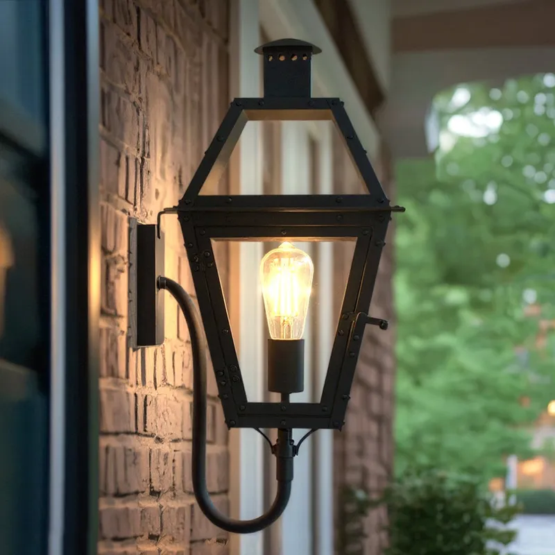 UQL10193 English Country Outdoor Wall Sconce, 20.50''H x 9.50''W x 11.00''Dep, Earth Black Finish, Paris Collection, Marine-Grade Construction — Urban Ambiance LED Wall Lights 100.0W 3000K
