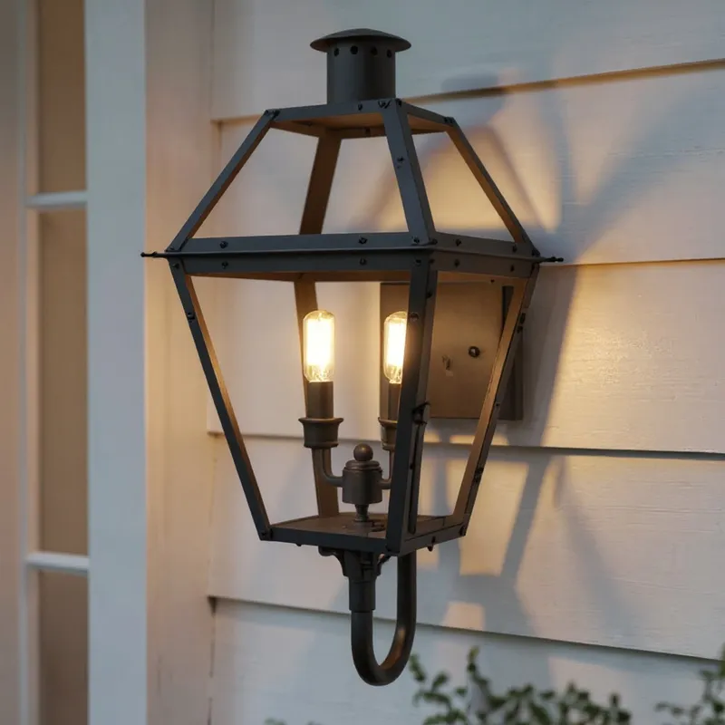 UQL10192 English Country Outdoor Wall Sconce, 23.50''H x 10.50''W x 12.75''Dep, Earth Black Finish, Paris Collection, Marine-Grade Construction — Urban Ambiance LED Wall Lights 60.0W 3000K