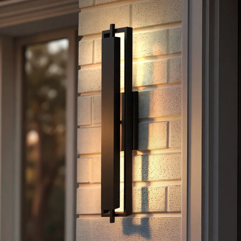 UQL10160 Urban Loft Outdoor Wall Sconce, 30.00''H x 5.75''W x 3.75''Dep, Matte Black Finish, Juniper Collection, Marine-Grade Construction — Urban Ambiance LED Linear Lights 24.0W 3000K