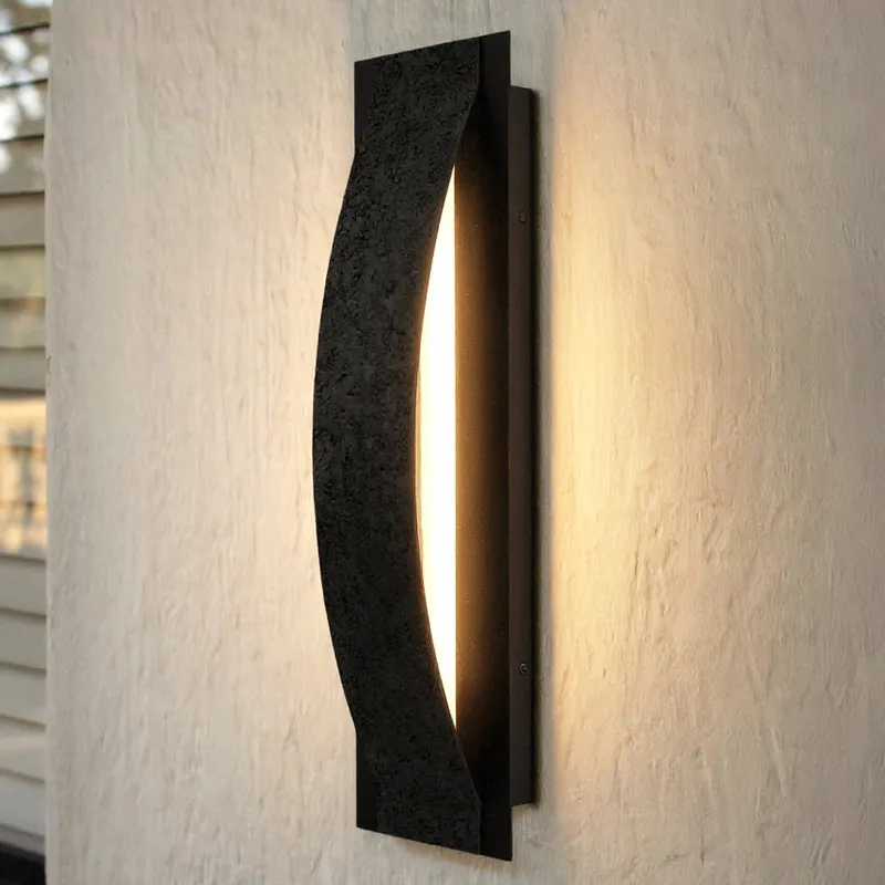 UQL10151 Urban Loft Outdoor Wall Sconce, 24.00''H x 7.00''W x 3.50''Dep, Earth Black Finish, Chelsea Collection — Urban Ambiance LED Linear Lights 15.0W 3000K