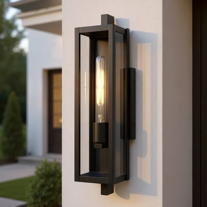 UQL10090 Minimalist Outdoor Wall Sconce, 20.00''H x 4.75''W x 5.75''Dep, Matte Black Finish, Pacifica Collection — Urban Ambiance LED Linear Lights 100.0W 3000K