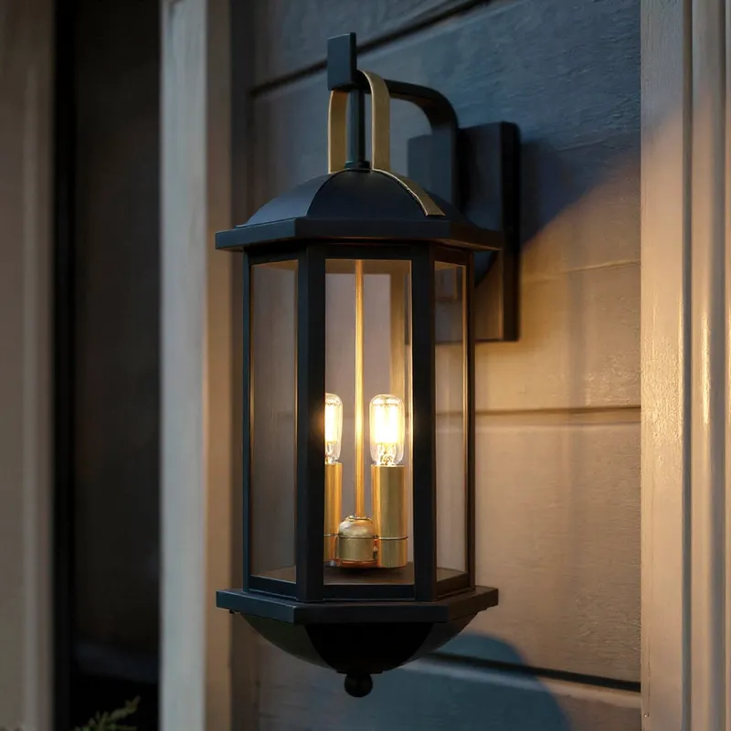 UQL10082 Transitional Outdoor Wall Sconce, 19.75''H x 8.25''W x 8.75''Dep, Matte Black Finish, Richland Collection, Marine-Grade Construction — Urban Ambiance LED Wall Lights 60.0W 3000K
