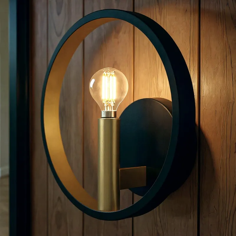 UQL6562 Transitional Indoor Wall Sconce, 10.00''H x 10.00''W x 4.00''Dep, Matte Black Finish, Sumter Collection — Urban Ambiance LED Wall Lights 60.0W 3000K