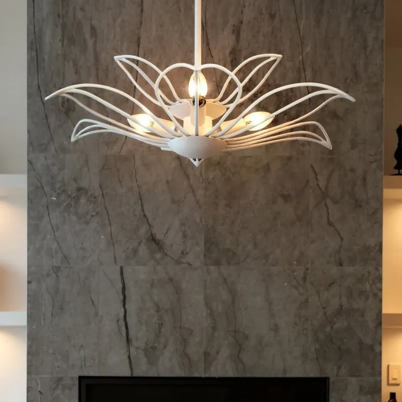 UQL6531 Eclectic Indoor Pendant, 5.75''H x 22.00''W x 22.00''Dep, Warm White Finish, Kearny Collection — Urban Ambiance LED Landscape Lights 60.0W 3000K