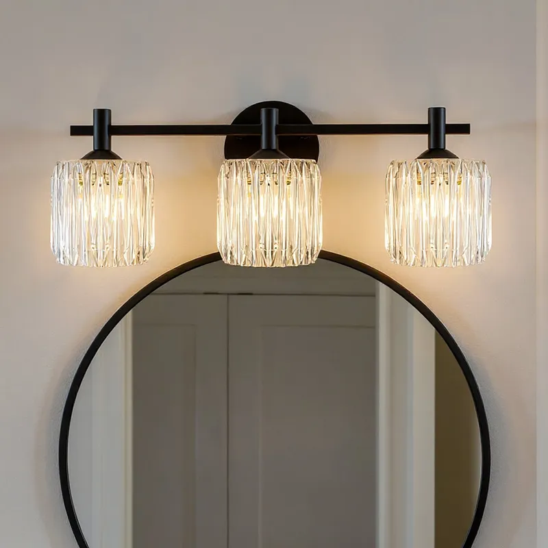 UQL6483 Contemporary Indoor Bath Light, 7.75''H x 21.50''W x 7.00''Dep, Matte Black Finish, Keller Collection — Urban Ambiance LED Linear Lights 10.0W 3000K
