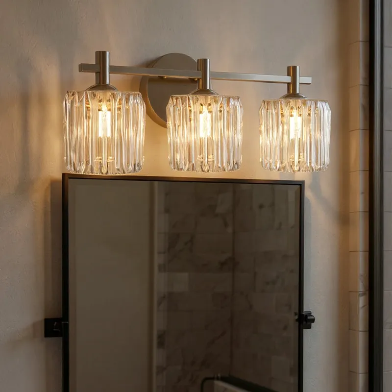 UQL6482 Contemporary Indoor Bath Light, 7.75''H x 21.50''W x 7.00''Dep, Polished Chrome Finish, Keller Collection — Urban Ambiance LED Linear Lights 10.0W 3000K