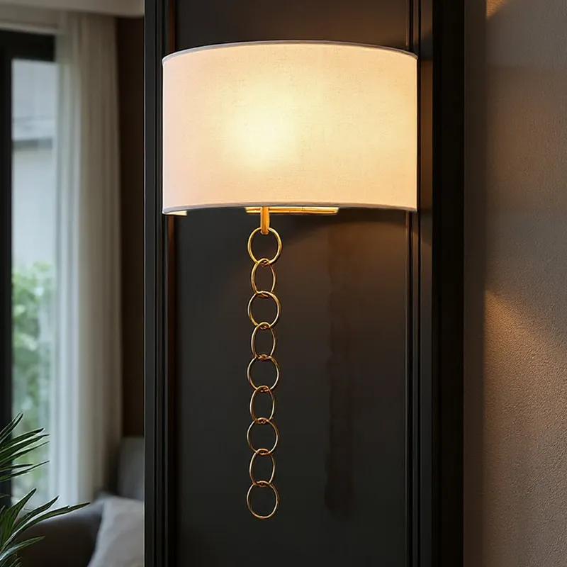 UQL6424 Traditional Indoor Wall Sconce, 22.75''H x 13.00''W x 6.00''Dep, Brushed Gold Finish, Lacey Collection — Urban Ambiance LED Linear Lights 60.0W 3000K