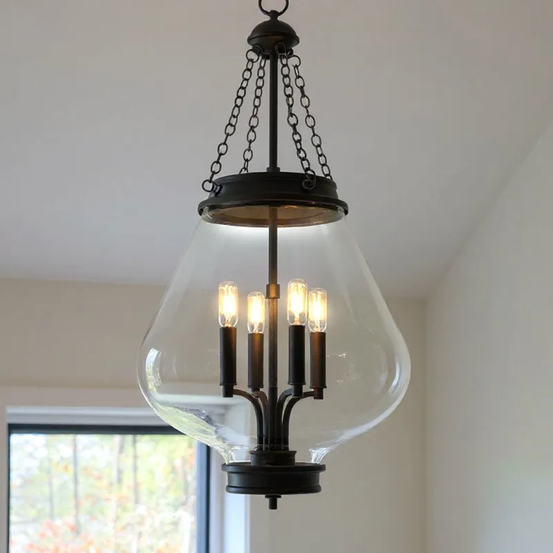 UQL6402 Tudor Indoor Pendant, 30.25''H x 16.00''W x 16.00''Dep, Matte Black Finish, Lacey Collection — Urban Ambiance LED Landscape Lights 60.0W 3000K