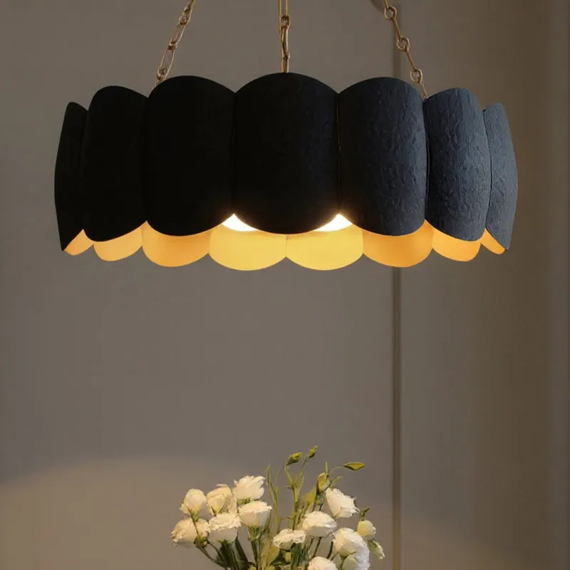 UQL6399 Cosmopolitan Indoor Pendant, 30.25''H x 24.00''W x 24.00''Dep, Matte Black Finish, Lacey Collection — Urban Ambiance LED Landscape Lights 100.0W 3000K