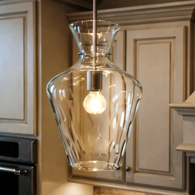 UQL6389 Casual Indoor Pendant, 18.00''H x 12.00''W x 12.00''Dep, Brushed Nickel Finish, Lacey Collection — Urban Ambiance LED Landscape Lights 100.0W 3000K