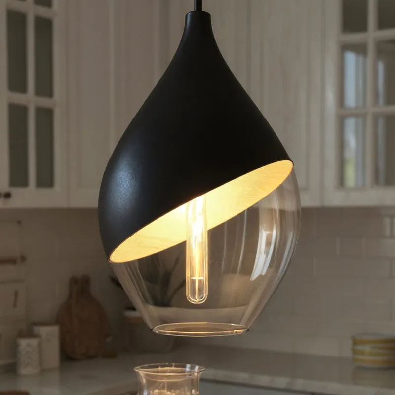 UQL6388 Glam Indoor Pendant, 20.25''H x 12.00''W x 12.00''Dep, Matte Black Finish, Lacey Collection — Urban Ambiance LED Landscape Lights 100.0W 3000K