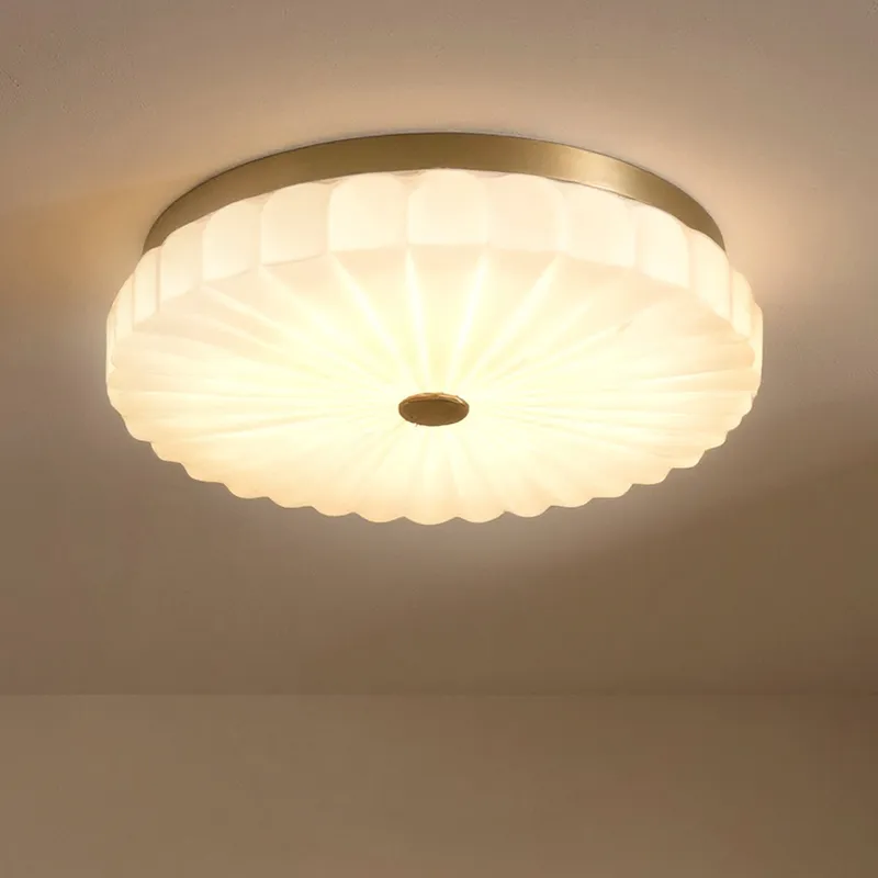 UQL6380 Traditional Indoor Ceiling Light, 3.25''H x 16.00''W x 16.00''Dep, Brushed Gold Finish, Lacey Collection — Urban Ambiance LED Post Top Lights 25.0W 3000K