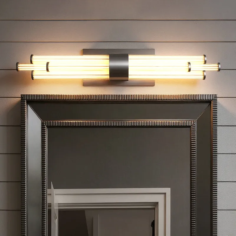 UQL6353 Luxe Industrial Indoor Bath Light, 4.50''H x 24.00''W x 3.75''Dep, Polished Chrome Finish, Farmington Collection — Urban Ambiance LED Linear Lights 18.0W 3000K