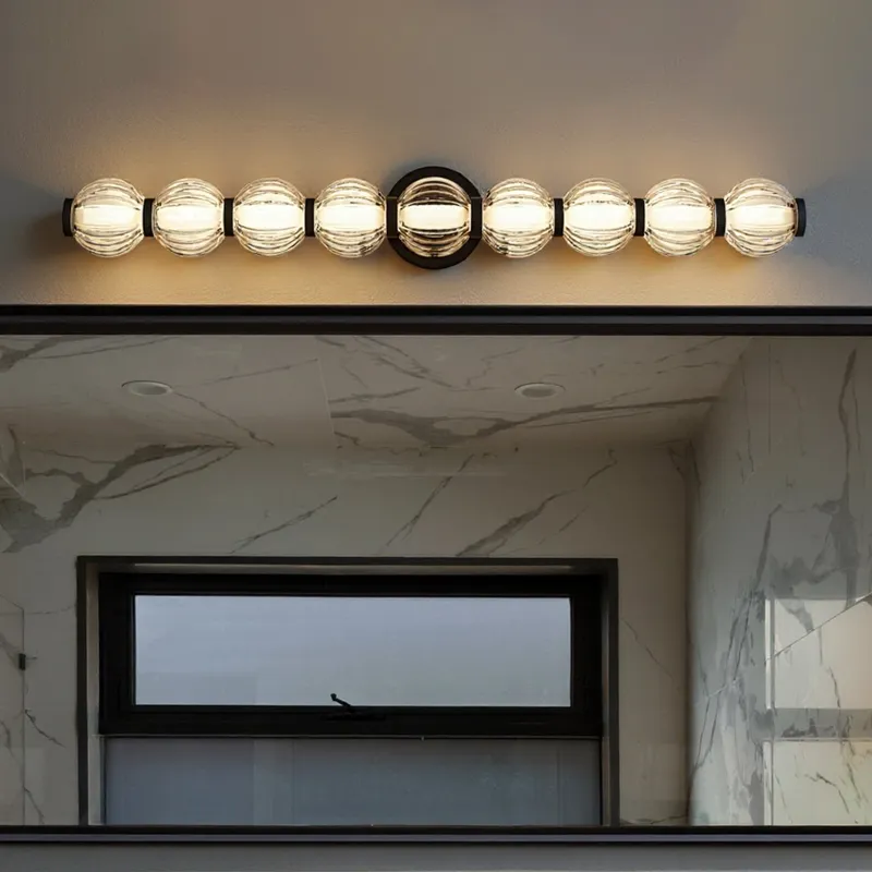 UQL6305 Transitional Indoor Bath Light, 4.75''H x 32.00''W x 5.50''Dep, Matte Black Finish, Portage Collection — Urban Ambiance LED Linear Lights 24.0W 3000K