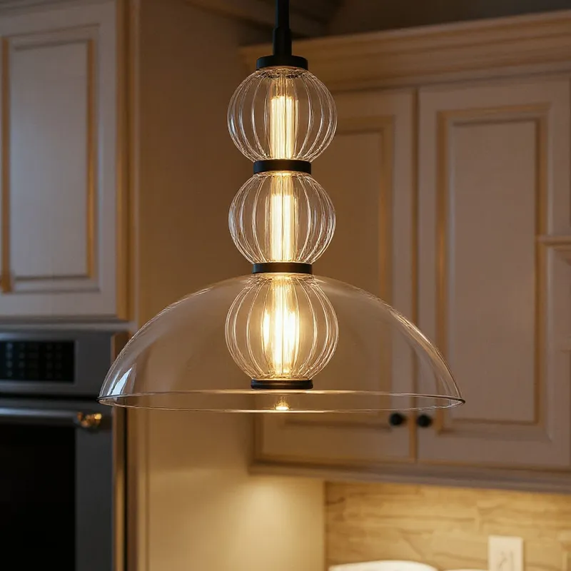 UQL6301 Transitional Indoor Pendant, 12.50''H x 12.00''W x 12.00''Dep, Matte Black Finish, Portage Collection — Urban Ambiance LED Linear Lights 20.0W 3000K