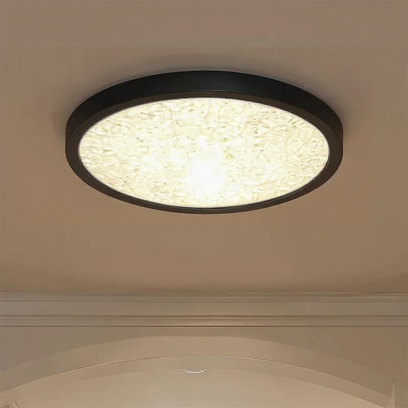 UQL6256 Minimalist Indoor Ceiling Light, 1.00''H x 15.00''W x 15.00''Dep, Earth Black Finish, Alice Collection — Urban Ambiance LED Post Top Lights 28.0W 3000K
