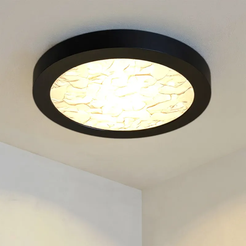 UQL6254 Minimalist Indoor Ceiling Light, 1.00''H x 7.50''W x 7.50''Dep, Earth Black Finish, Alice Collection — Urban Ambiance LED Post Top Lights 12.0W 3000K