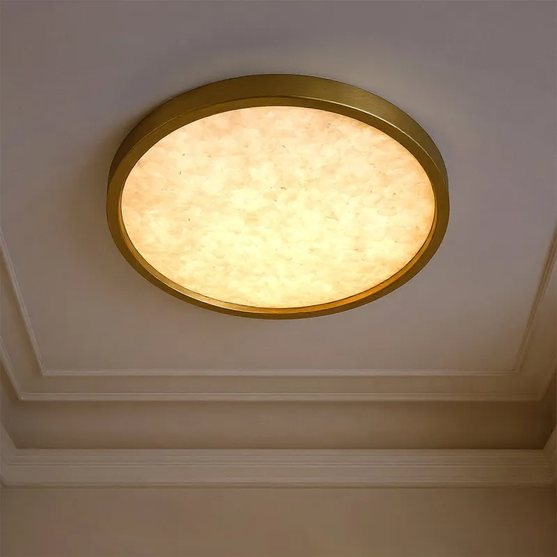 UQL6252 Minimalist Indoor Ceiling Light, 1.00''H x 15.00''W x 15.00''Dep, Brushed Gold Finish, Alice Collection — Urban Ambiance LED Post Top Lights 28.0W 3000K