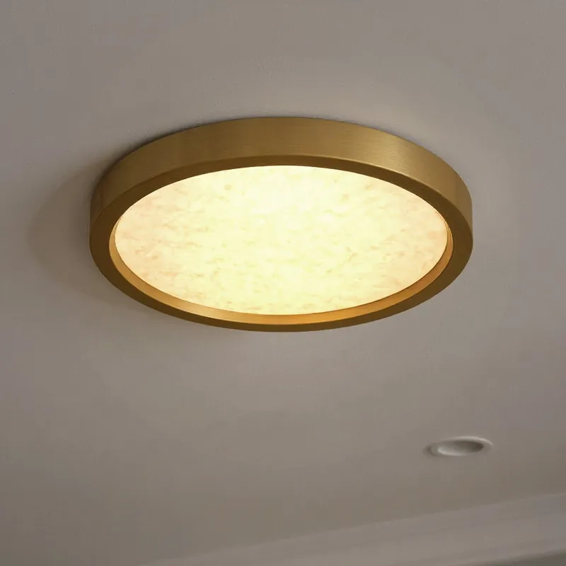 UQL6251 Minimalist Indoor Ceiling Light, 1.00''H x 11.00''W x 11.00''Dep, Brushed Gold Finish, Alice Collection — Urban Ambiance LED Post Top Lights 16.0W 3000K