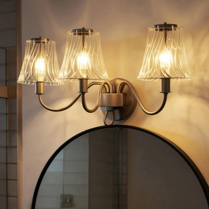 UQL6240 Traditional Indoor Bath Light, 11.00''H x 23.00''W x 8.75''Dep, Brushed Nickel Finish, Parker Collection — Urban Ambiance LED Linear Lights 60.0W 3000K