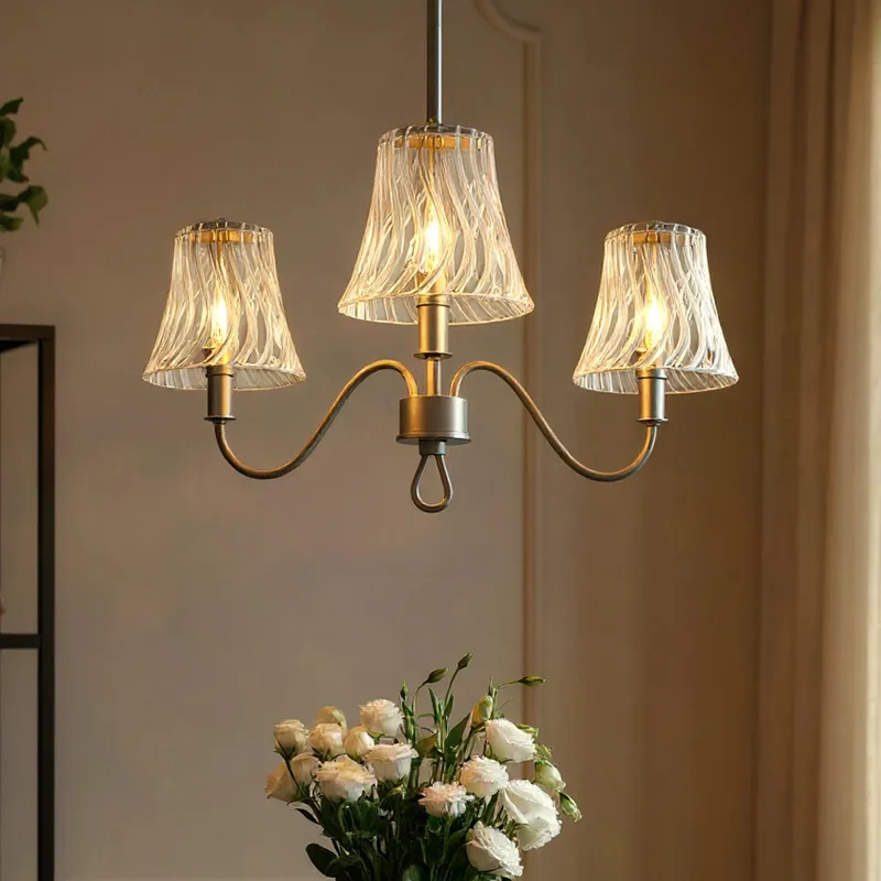 UQL6232 Traditional Indoor Chandelier, 10.75''H x 21.75''W x 21.75''Dep, Brushed Nickel Finish, Parker Collection — Urban Ambiance LED Landscape Lights 60.0W 3000K