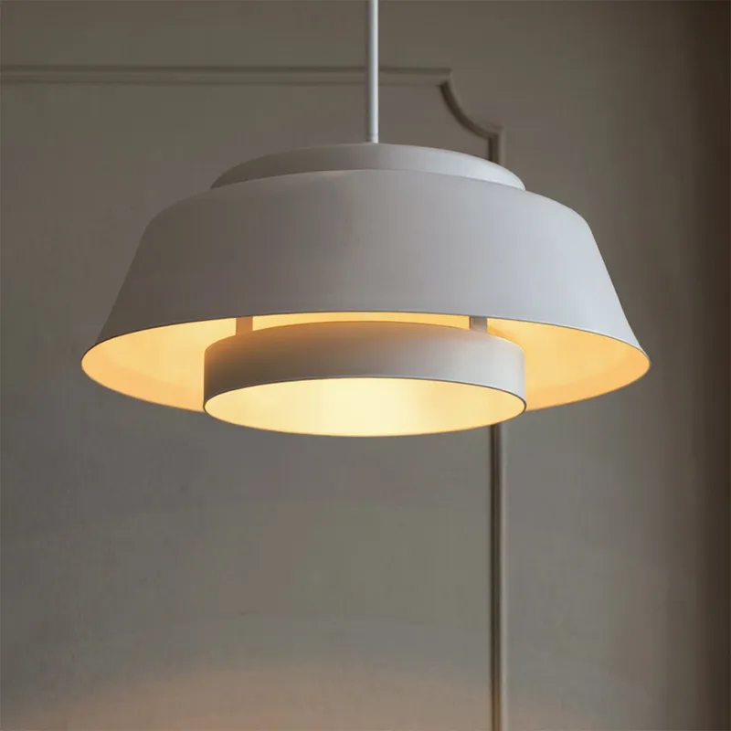 UQL6223 Contemporary Indoor Pendant, 14.00''H x 24.00''W x 24.00''Dep, Matte White Finish, Murray Collection — Urban Ambiance LED Landscape Lights 100.0W 3000K