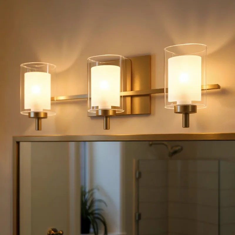 UQL6201 Modern Indoor Bath Light, 6.00''H x 21.00''W x 6.25''Dep, Brushed Gold Finish, Napa Collection — Urban Ambiance LED Linear Lights 4.5W 3000K